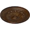 Ekena Millwork Alexa Ceiling Medallion (Fits Canopies up to 2 7/8"), 20 1/2"OD x 1 7/8"P, Root Beer Crackle CM20ALRBC - alternate 2